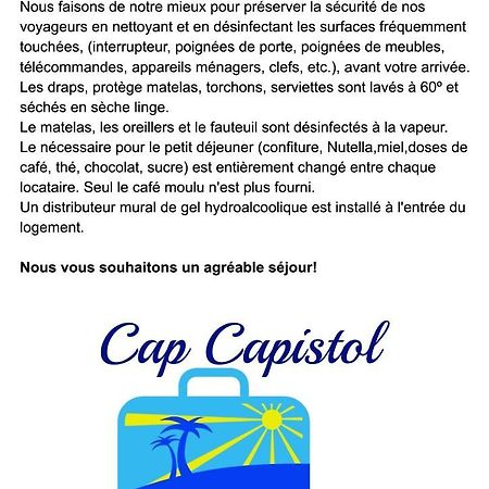 Cap Capistol Studio Avec Terrasse, Vue Port Agde Dış mekan fotoğraf