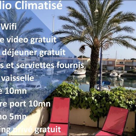 Cap Capistol Studio Avec Terrasse, Vue Port Agde Dış mekan fotoğraf