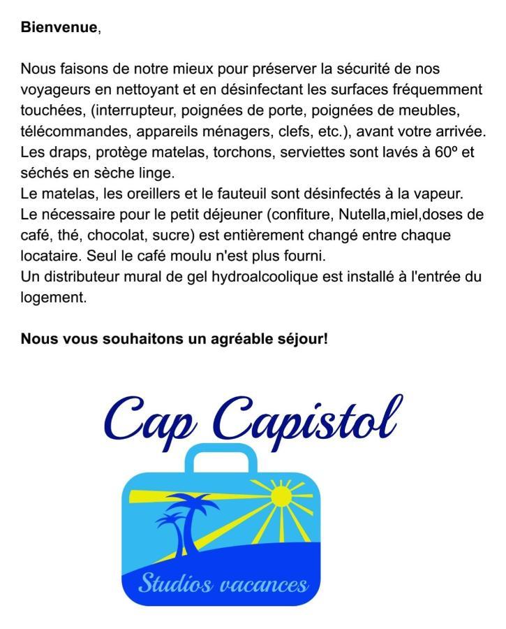 Cap Capistol Studio Avec Terrasse, Vue Port Agde Dış mekan fotoğraf